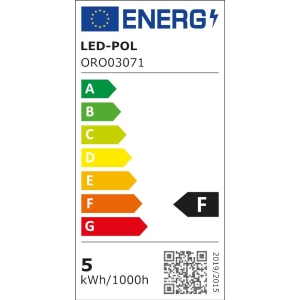 LED Żarówka E14 5W 230V świeczka biała ciepła